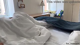 Stepmom Sofie Lund surprise anal fuck with stepson Otto Holm in hotel bed