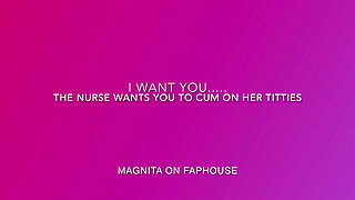 The nurse wants you to cum on her titties