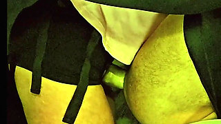 Femdom Wife Pegging Husband with Big Dildo and Very Deep