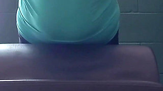 Take a Peek at My Cleavage as I Workout at My Public Gym!