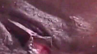 Black Slut Fucked Hard and Squirted in Ass
