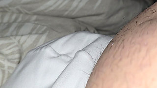 Step mom hand slip under panties and handjob step son dick