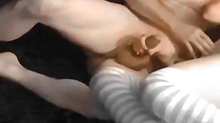 Making him suck my cock