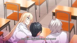 Busty Anime College Babes Threesome - Blonde Hentai Sex