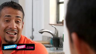 Daughter interchange - exotic young bitches and their horny stepdads shoot homemade sex flick