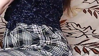 Student Plays with Nipples and Tits After College Until She Cums
