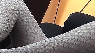 Amateur MILF in Handjob, Pantyhose Footjob and Fucking!