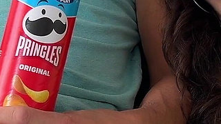 Step Brother Showed His Hard Cock While Watching Movie and I Offered Him My Ass for Anal Sex