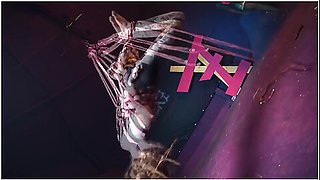 Tattooed Skinny Girl Get Suspended On Rope - Bondage Shiabri Bdsm