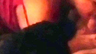 Beautiful Blonde Hotwife Giving Her Big Friend a Blowjob