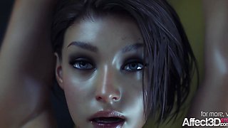 Jill Valentine fucked by a monster in 3d fantasy animation