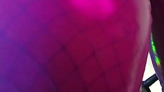 Dominatix Eva Latex Femdom Fetish Purple Rubber Big Ass MILF BDSM Solo Fuck Machine Hot High Heels