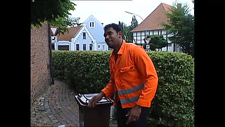 Blonde Horny Whore Is Enjoying Sucking a Monster Cock Before She Get Fuck