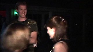 Coed party teen rides cock