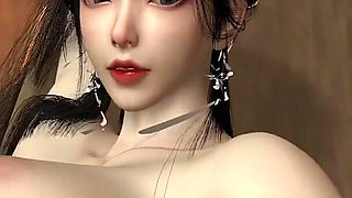 3D Hot Asian Babe Have a Hardcore Sex with Big Dick and Squirting a Lot