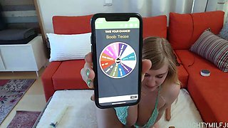 Amateur blond girl with big boobs getting fucked