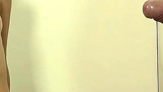 Sexy Brunette Sucking, Footjob and Fucking Hot in the Gloryhole