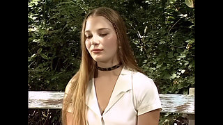 Aurora Snow: Young, Soft Round Ass, Fucked Outdoors by a Big Mature Cock