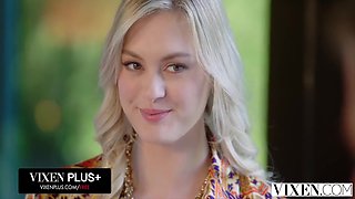 Amber Moore And Vince Karter - Bratty Blonde Rides Her Boss Thick Cock