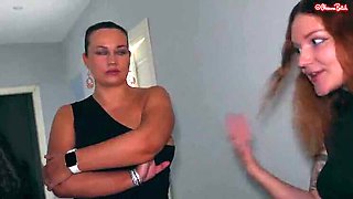 Busty MILFs Seduce Pizza Guy for Hot Threesome - Big Tits & Cum in Mouth!