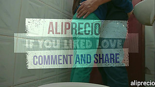 Anal Fuck in a Bathroom and Cumshot Inside with