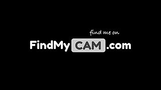 Big Dildos Deep in Webcam Girl's Gaping Ass