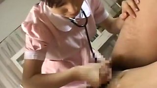 Dedicated nurse rims patient to get sperm sample