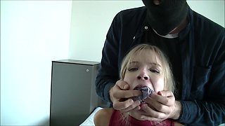 Hooded, Gagged and Moaning: He Taped an Xl Pair of BBW Panties in My Mouth!!!