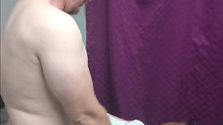 Boss Fucks Hot Young Domestic in Blue Dress Missionary & Doggystyle