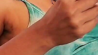 Aunty Smokes a Cigaratte in Night Gown