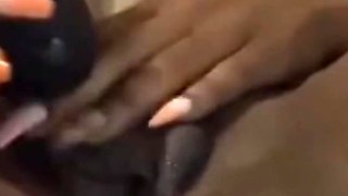 Stimulating My Clit Fucking My Pussy with Wand Vibrator Squirting Orgasm