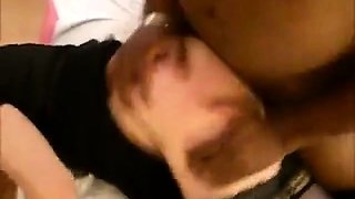 Ebony Stud Fucks Mature Crossdresser