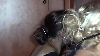 Vicky and Jenny Glory Hole Blow