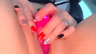Girl Moaning While Playing with a Vibe on Her Clit