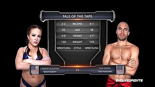 Dan Ferrari Absoutely Manhandles Carmen Valentina and Fucks Her Right On the Mat