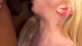 Big Black Cock Addicted Blond Bimbo Slut