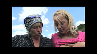 Hardest Threesome!!! Cougar and Young Bitch with Big Cock Guy Vol 2