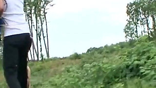 German outdoor BDSM slave girls