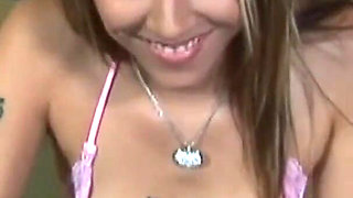Lovely teen blows big dick in POV