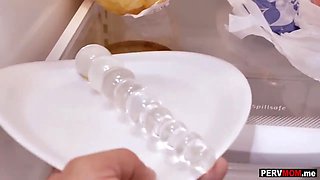 Step-mother with Huge Boobs vibrator fuck right in front of me