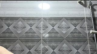 Cleaning Bathroom Naked