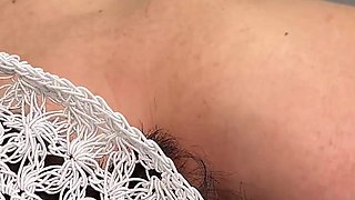 Oiled 73 Years Old Mature Hairy Ass Stretched