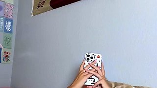 blonde teen pregnant girl has her pussy masturbated