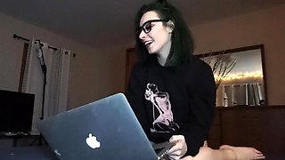 Stacked brunette goes solo toys and masturbation