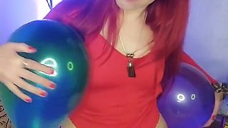 I Have Fun with My Balloons in the Boss's Office!! Part 1