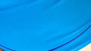 Mature MILF with Big Tits Masturbates Hot in Thong on Bed
