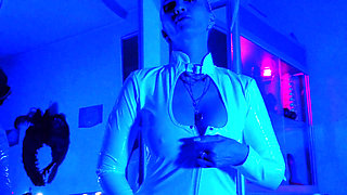 Goddess Eva Latex Domina Femdom Solo Fetish Toys Fuck BDSM Heels Pvc Big Ass MILF