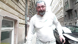 Happy Day for Old Mans Monster Cock