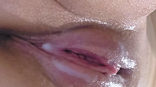 Ana Liz fucks her tight pussy with a dildo and enjoys fucking...