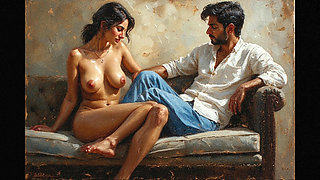 Mallu aunty and her son's friends from office comes to home to fuck and enjoy her pussy